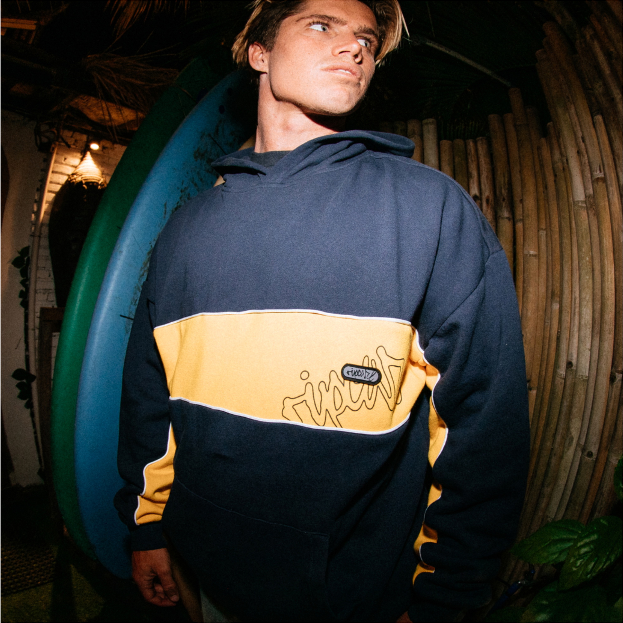 2026 Rip Curl Mens Panel Beater Hoodie 0BIMFL - Dark Navy
